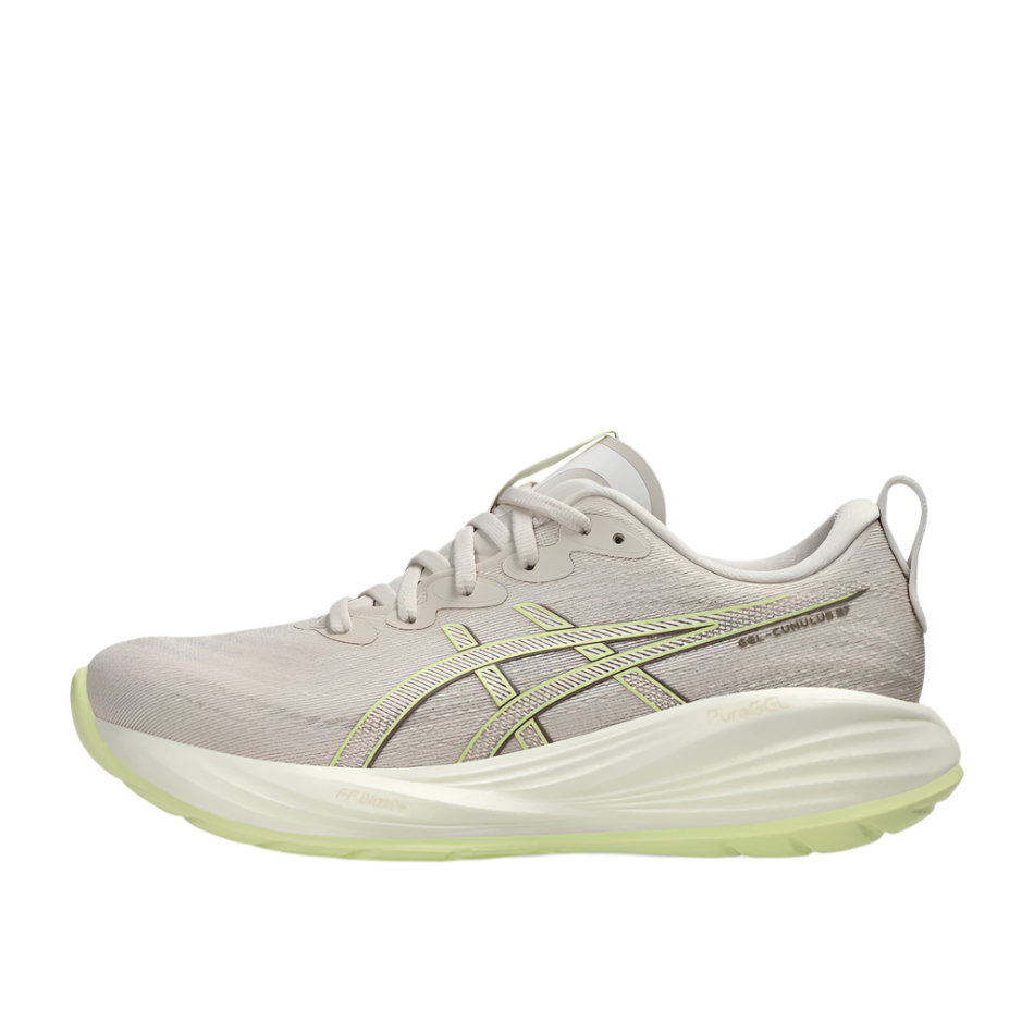 Asics Shoes Asics Women's Cumulus 27 Running Shoes in Mineral Beige/Huddle Yellow SS25 - Up and Running