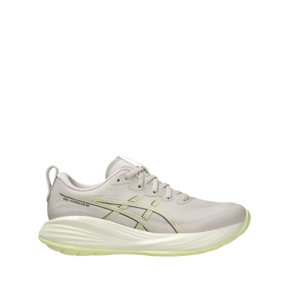 Asics Shoes Asics Women's GEL-CUMULUS 27 Running Shoes in Mineral Beige/Huddle Yellow SS25 - Up and Running
