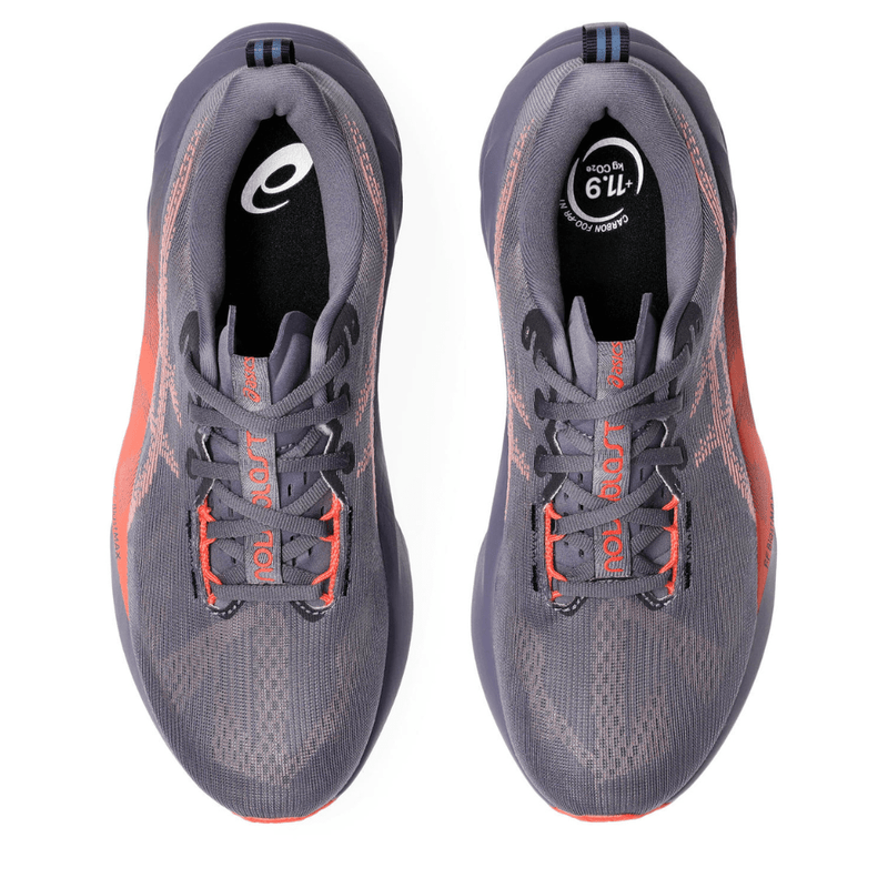 Asics Shoes Asics Women's Novablast 5 Running Shoes in Greyish Purple/Coral Reel SS25 - Up and Running