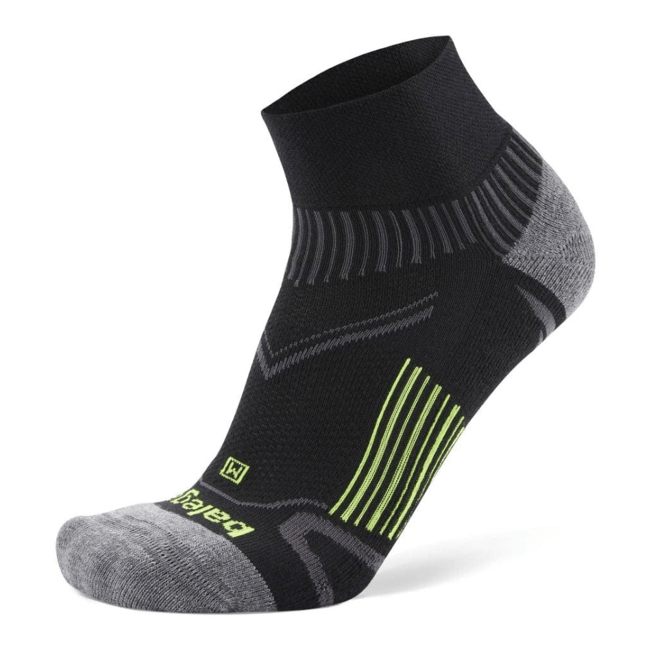 Balega Accessories Balega Unisex Enduro Qtr Black/grey/yellow - Up and Running