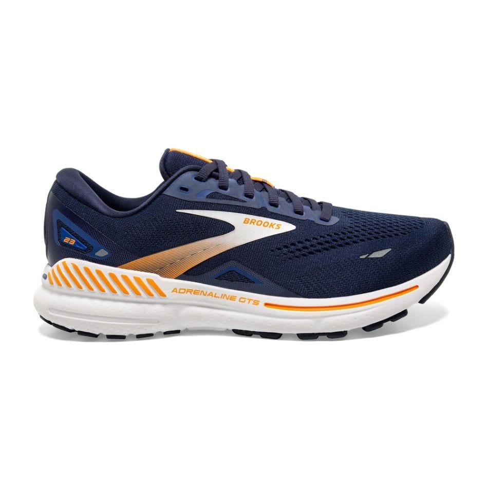 Brooks Shoes Brooks Adrenaline GTS 23 Men's Running Shoes SS24 Peacoat Orange - Up and Running