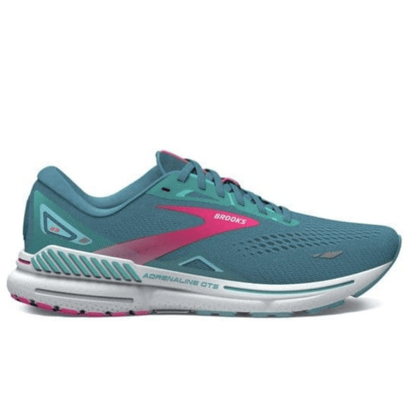 Brooks Footwear Brooks Adrenaline GTS 23 Women's Running Shoes AW24 Storm Blue/Pink/Aqua - Up and Running