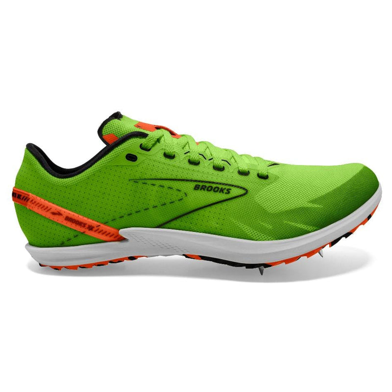 Brooks Shoes Brooks Draft XC Women's Running Shoes Green Gecko/Red Orange/White AW24 - Up and Running