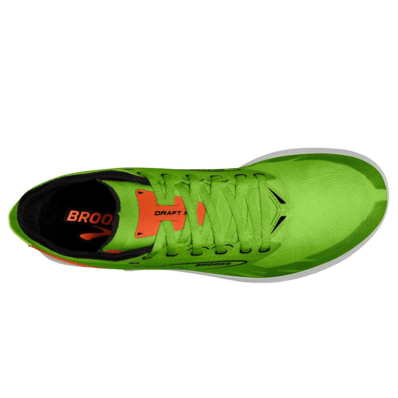 Brooks Shoes Brooks Draft XC Women's Running Shoes Green Gecko/Red Orange/White AW24 - Up and Running