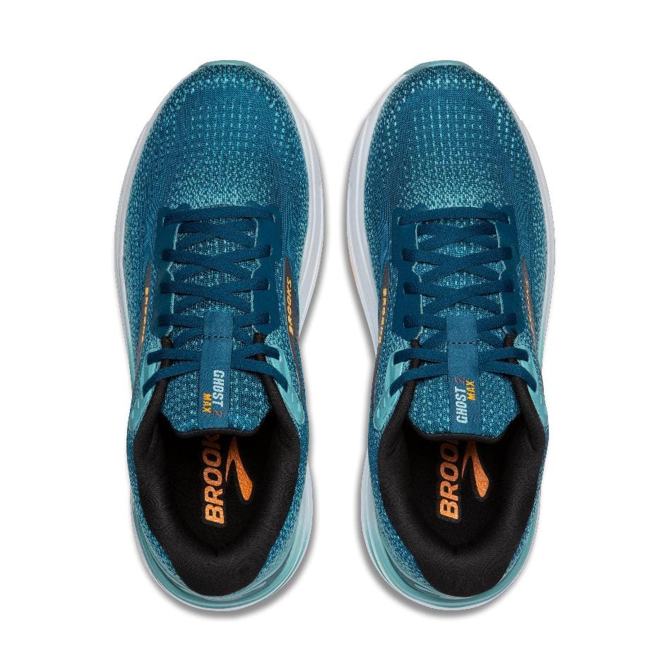 Brooks Shoes Brooks Ghost Max 2 Men's Running Shoes AW24 Moroccan Blue/Aqua/Orange Pop - Up and Running