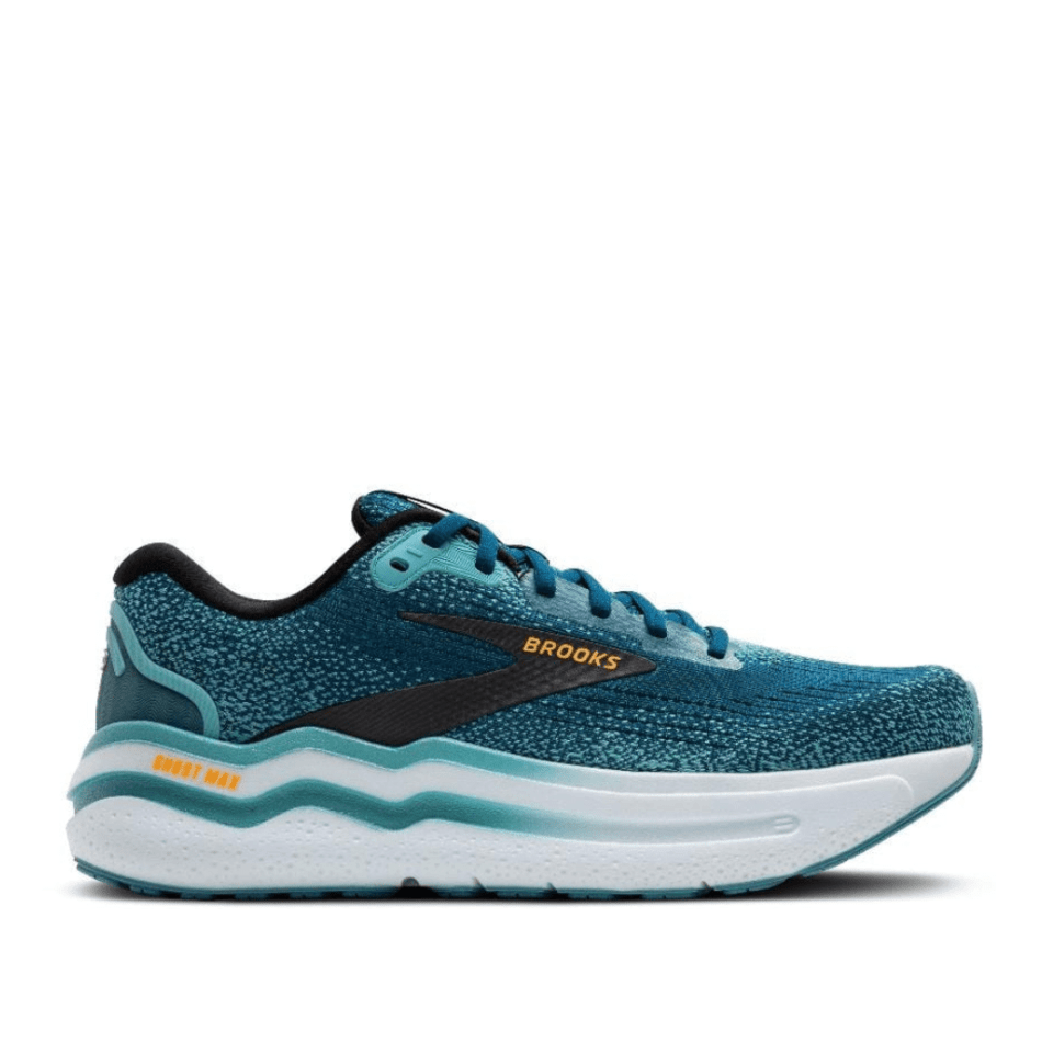 Brooks Ghost Max 2 Men s Running Shoes AW24 Moroccan Blue Aqua Orange Pop Running Trainers Clothing and Accessories