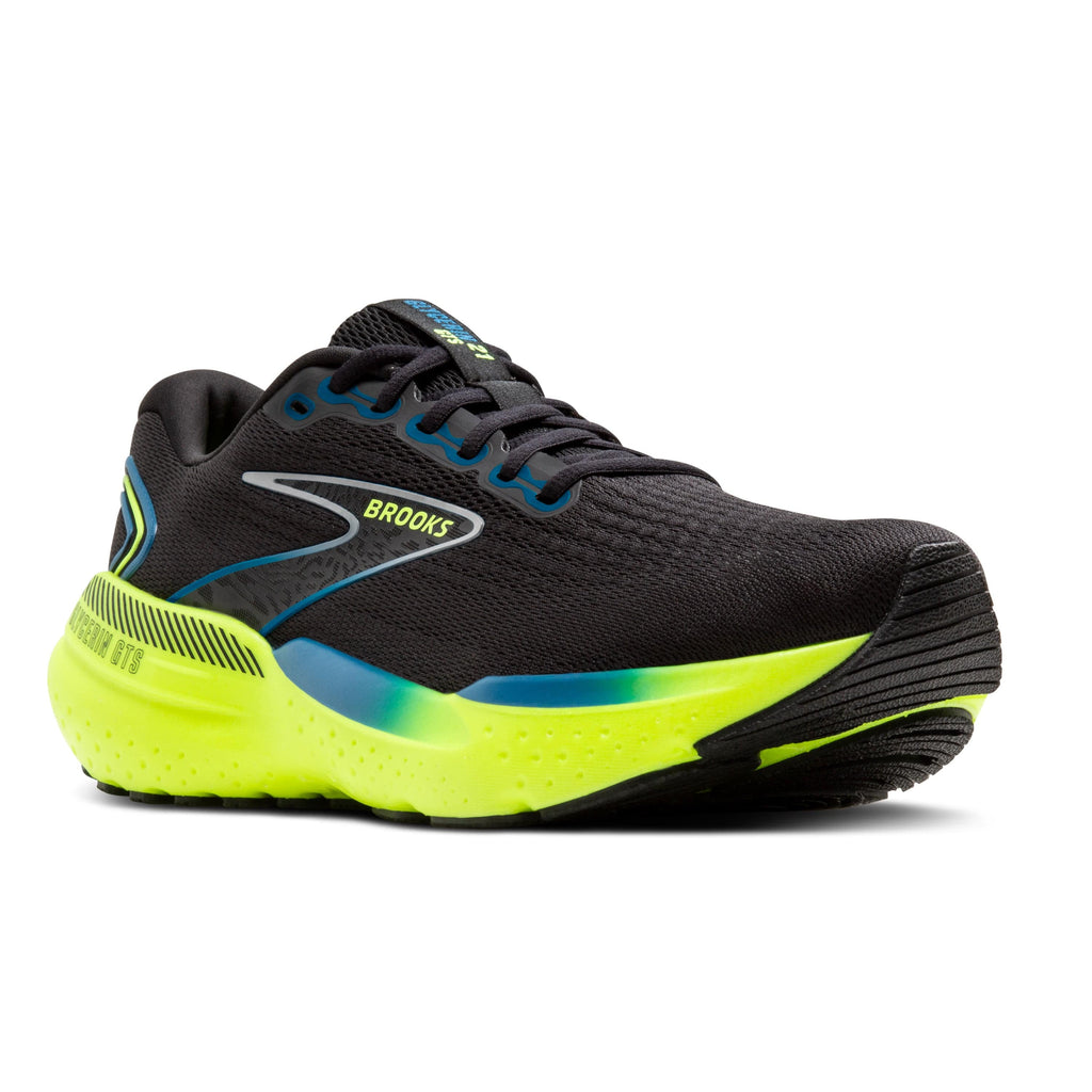 Brooks Footwear Brooks Glycerin GTS 21 Men's Running Shoes AW24 Black/Blue/Nightlife - Up and Running