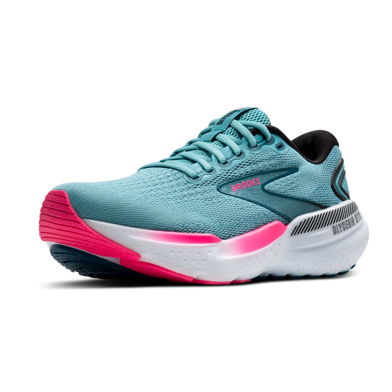 Brooks Footwear Brooks Glycerin GTS 21 Women's Running Shoes AW24 Moroccan Blue/Aqua/Pink - Up and Running