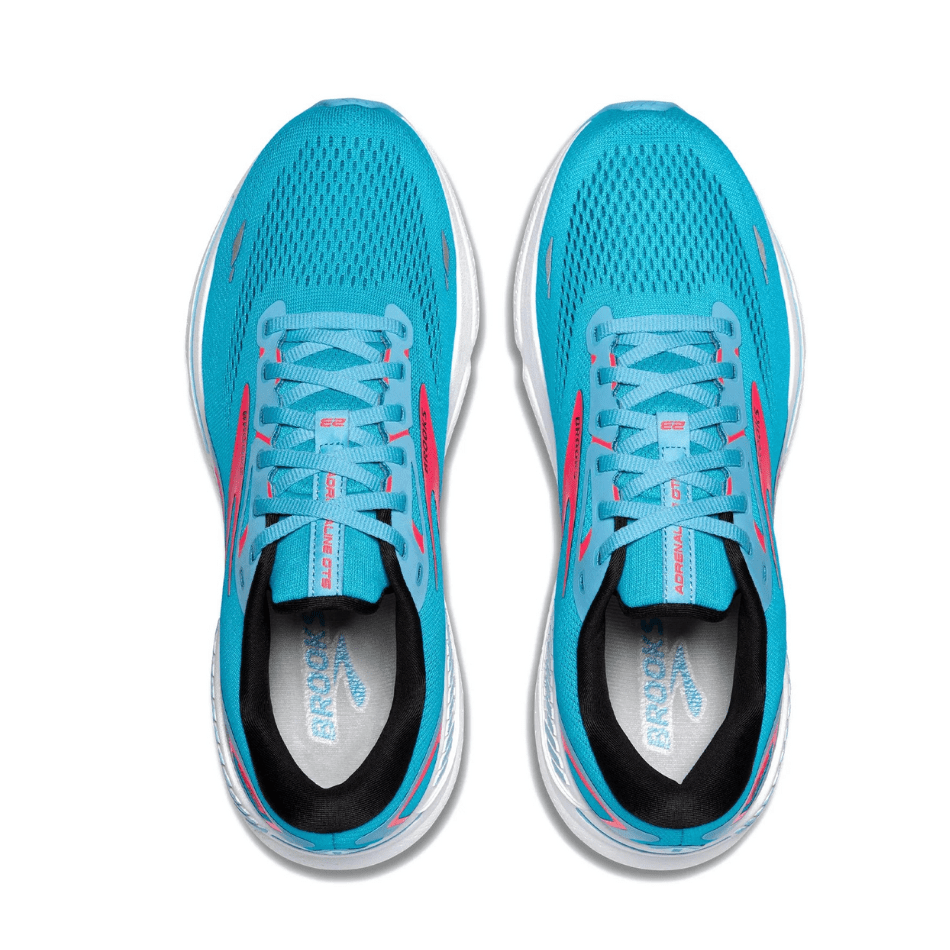 Brooks Shoes Brooks Men's Adrenaline GTS 23 in Crystal Seas/Diva Pink/Black AW24 - Up and Running