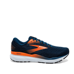 Brooks Shoes Brooks Men's Ghost 16 Running Shoes in Blue Opal/Black/Nasturtium AW24 - Up and Running