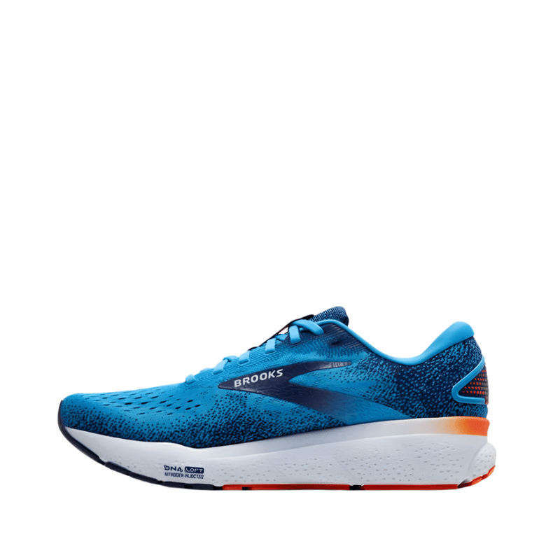 Brooks Shoes Brooks Men's Ghost 16 Running Shoes in Bonnie Blue/Blue Ribbon/Orange SS25 - Up and Running