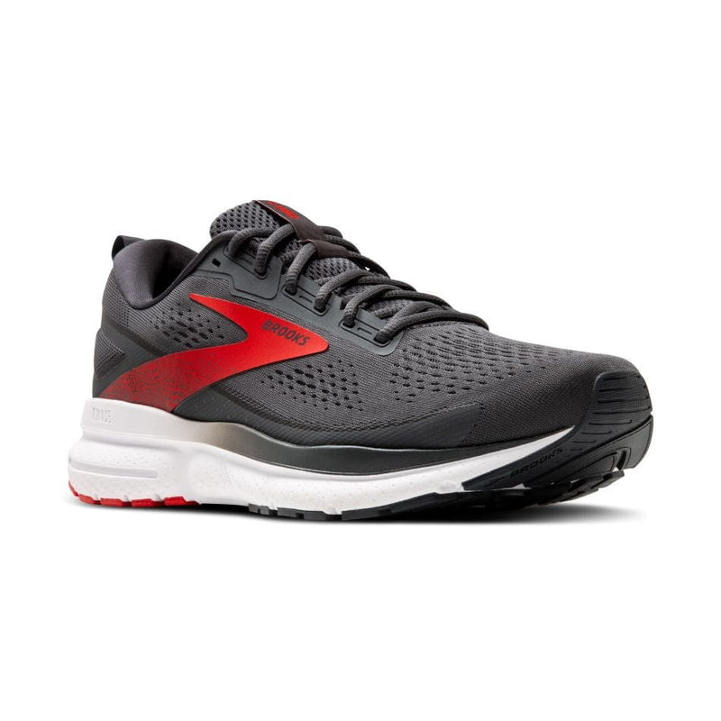 Brooks Shoes Brooks Trace 3 Men's Running Shoes AW24 Ebony/Fiery Red/White - Up and Running