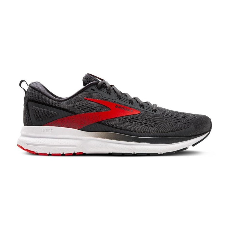 Brooks Shoes Brooks Trace 3 Men's Running Shoes AW24 Ebony/Fiery Red/White - Up and Running