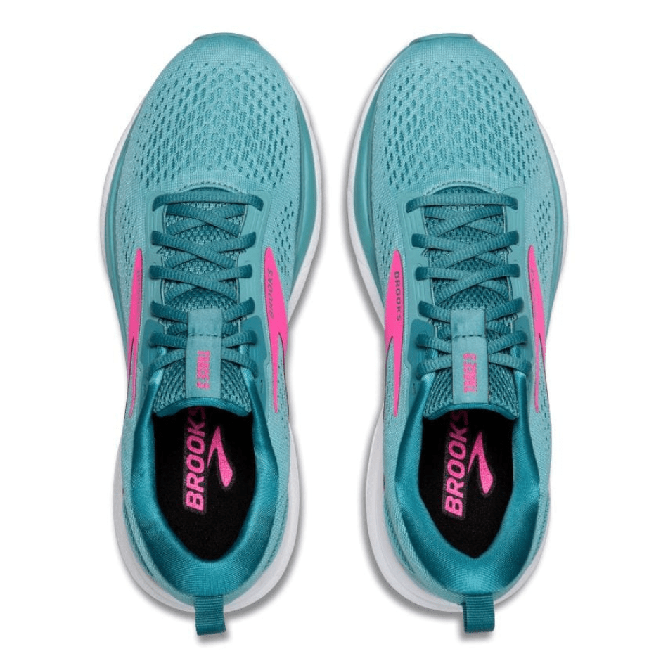 Brooks Shoes Brooks Trace 3 Women's Running Shoes AW24 Aqua/Storm/Pink - Up and Running