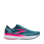 Brooks Shoes Brooks Women's Ghost 16 Running Shoes in Blue/Pink/Morrocan Blue AW24 - Up and Running