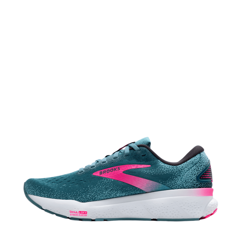 Brooks Shoes Brooks Women's Ghost 16 Running Shoes in Blue/Pink/Morrocan Blue AW24 - Up and Running