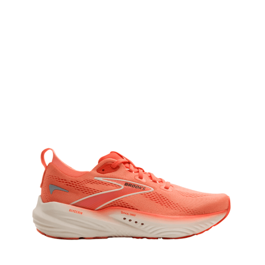 Brooks Shoes Brooks Women's Glycerin 22 Running Shoes in Desert Flower/ Hot Coral/Milk SS25 - Up and Running