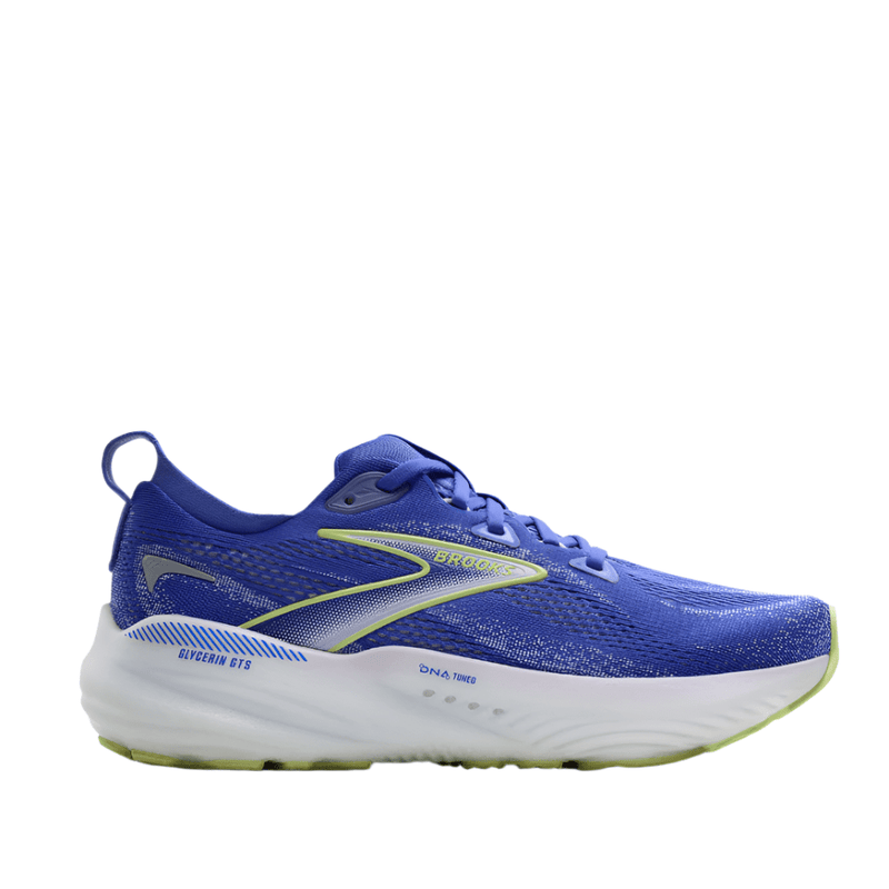 Brooks Shoes Brooks Women's Glycerin GTS 22 Running Shoes in Amparo Blue/Hyper Iris/Yellow SS25 - Up and Running