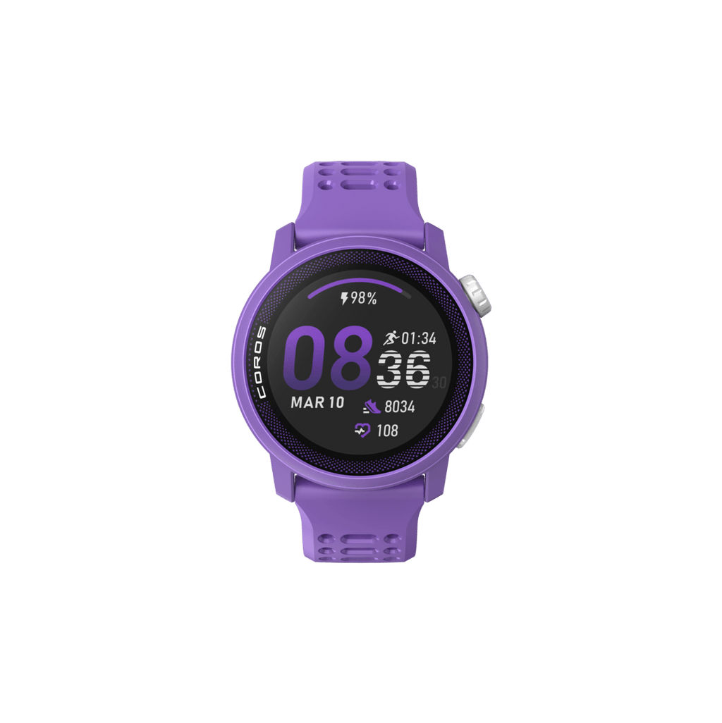 Coros Electronics COROS PACE 3 Premium GPS Sport Watch with Silicone Band in Violet - Up and Running