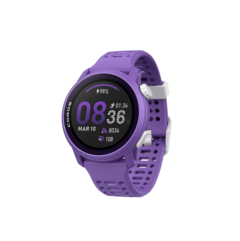 Coros Electronics COROS PACE 3 Premium GPS Sport Watch with Silicone Band in Violet - Up and Running