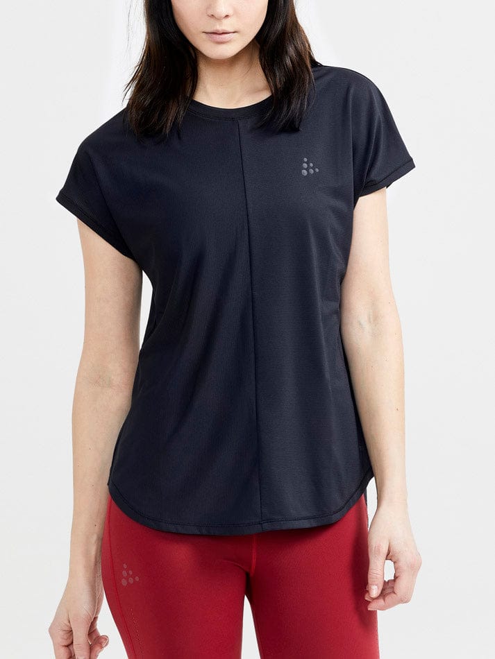 Craft Clothing Craft Women's Core Essence SS Tee Black SS24 - Up and Running