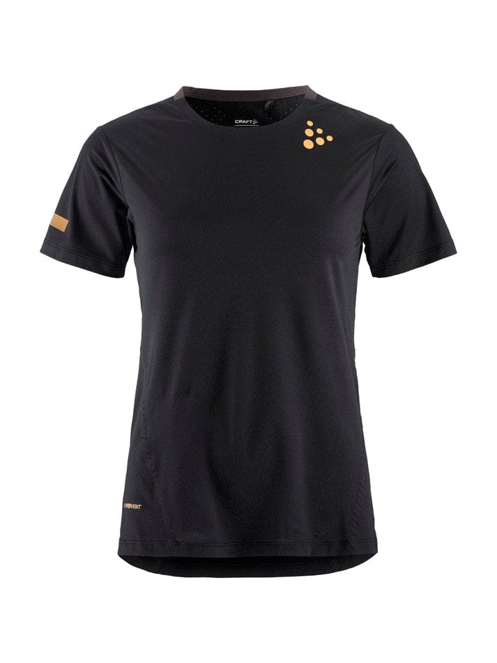 Craft Clothing Craft Women's Pro Hypervent Tee 2 Black SS24 - Up and Running
