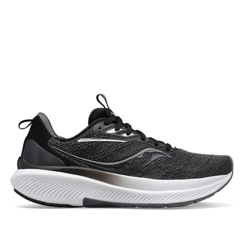 Saucony Echelon 9 Women's Running Shoes in Black/White AW23