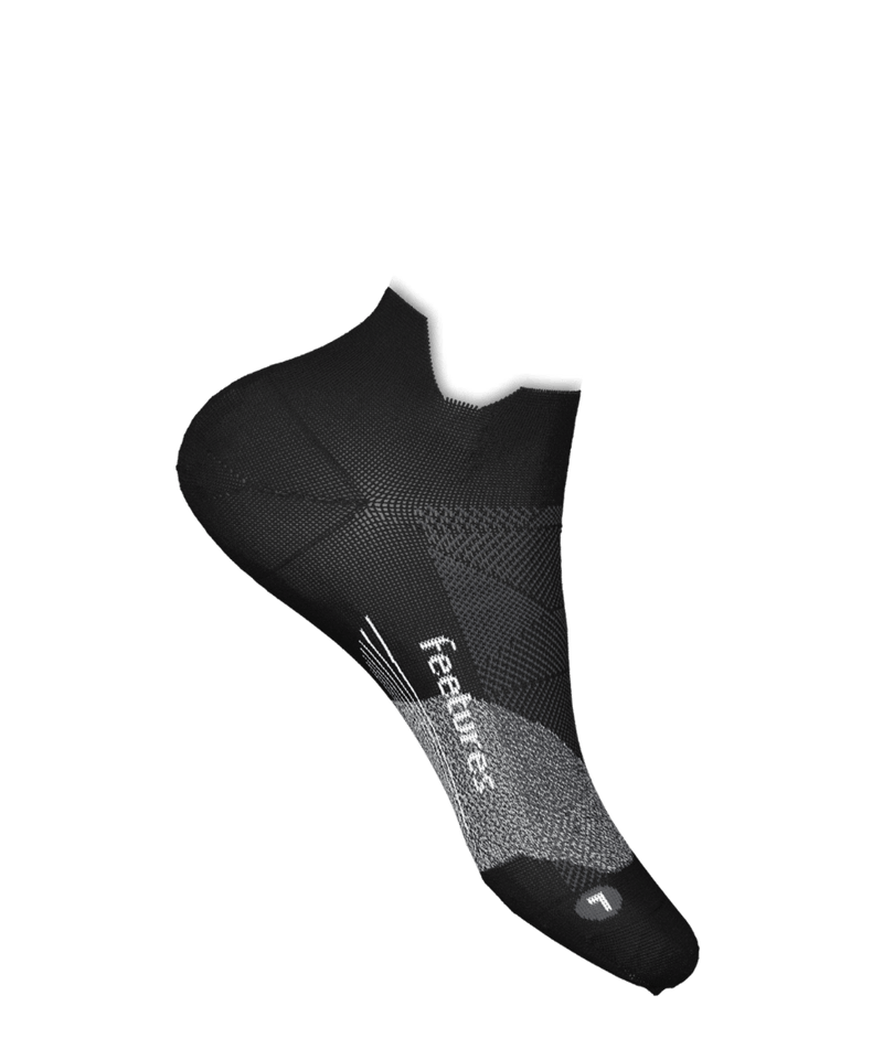 FEETURES Accessories Feetures Elite Ultra Light No Show Tab in Black AW24 - Up and Running