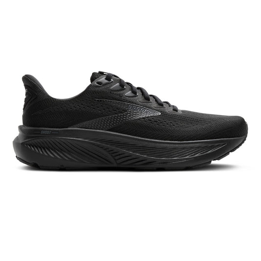 Brooks Men's Ghost 17 Running Shoes in black Extra Wide (4E Width)
