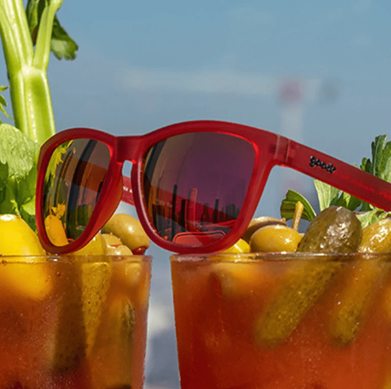 Goodr Accessories ONE SIZE Goodr OG Sunglasses - Phoenix at a Bloody Mary Bar - Up and Running