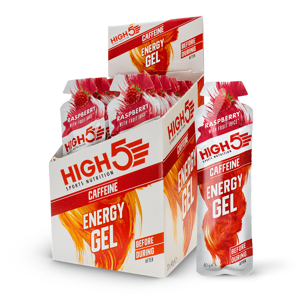 High5 Nutrition Raspberry Plus High 5 Energy Gel Plus - Up and Running