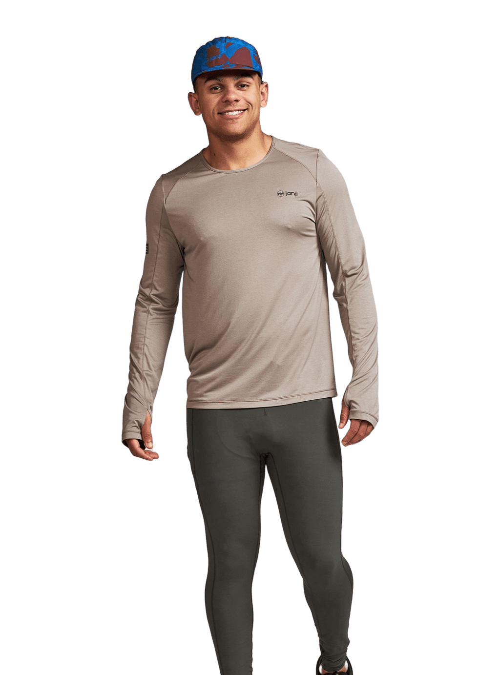 Janji Clothing Janji Men's Trail Tight in Carbon AW24 - Up and Running