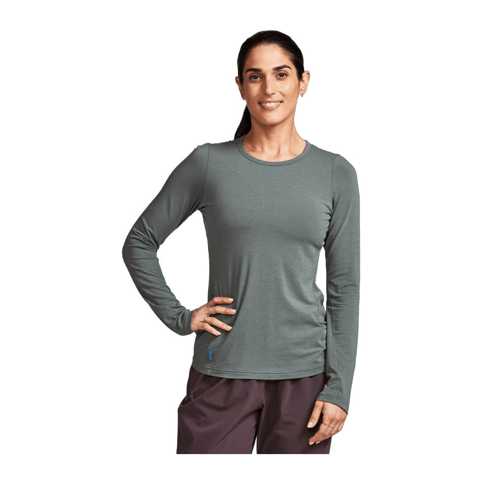 Janji Clothing Janji Women's Circa Daily Long Sleeve in Scree AW24 - Up and Running