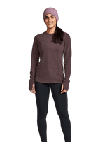 Janji Clothing Janji Women's Waffleloft Long Sleeve in Loam AW24 - Up and Running