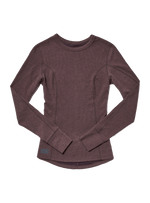 Janji Clothing Janji Women's Waffleloft Long Sleeve in Loam AW24 - Up and Running