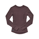 Janji Clothing Janji Women's Waffleloft Long Sleeve in Loam AW24 - Up and Running