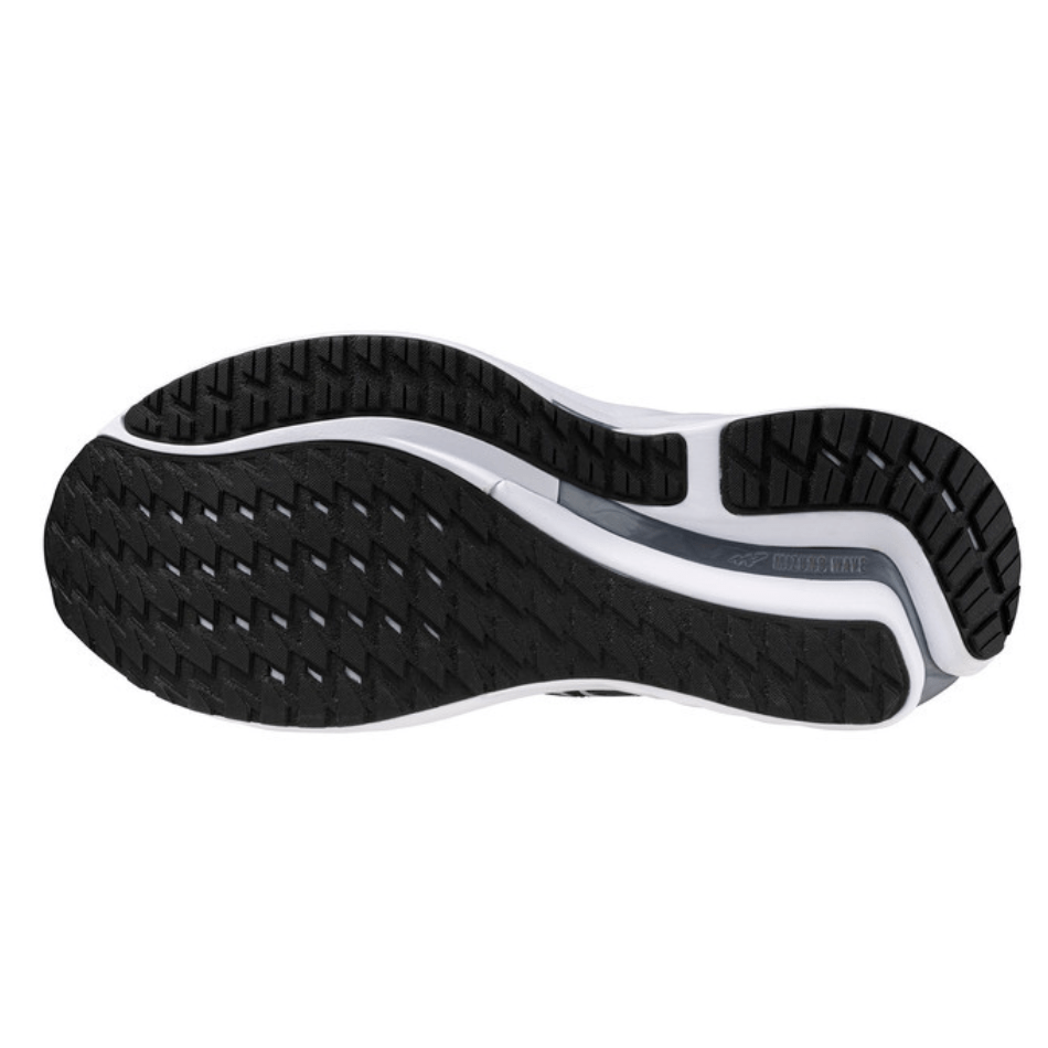 Mizuno Shoes Mizuno Men's Wave Inspire 21 Running Shoes in Black/Silver/Metalic Grey SS25 - Up and Running