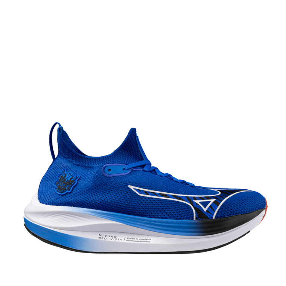 Mizuno Shoes Mizuno Unisex Neo Vista Running Shoes in Mizuno Ignition Red/Black/Baseball Blue SS25 - Up and Running