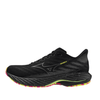 Mizuno Shoes Mizuno Unisex Wave Rider 28 in Black/Silver/Sunny Lime - Up and Running