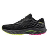 Mizuno Shoes Mizuno Wave Inspire 20 Men's Running Shoes-Black/Silver/Sunny Lime AW24 - Up and Running