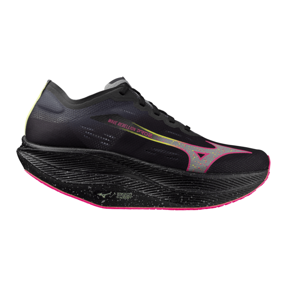 Mizuno Shoes Mizuno Wave Rebellion Pro Women's Running Shoes-Black/Silver/Pink/Tetra-AW24 - Up and Running