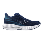 Mizuno Shoes Mizuno Wave Rider 28 Men's Running Shoes Estate Blue/White/River-Blue AW24 - Up and Running