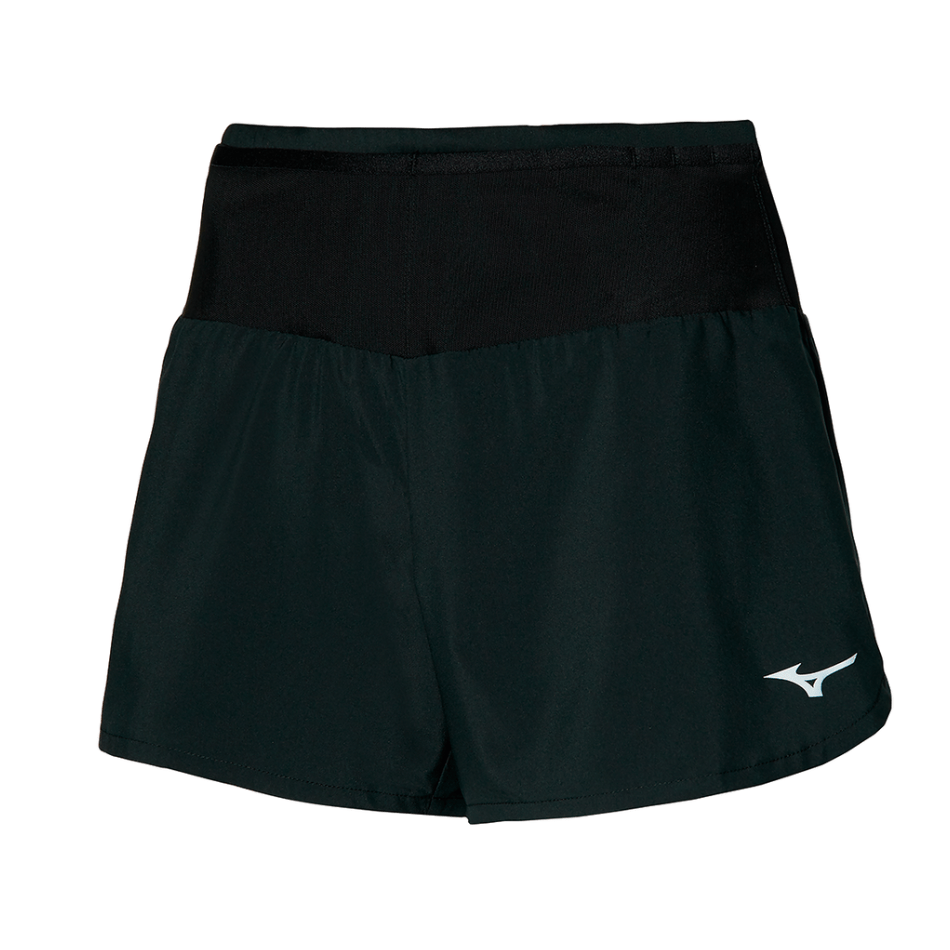 Mizuno Clothing Mizuno Women's Multi Pocket Short in Black SS25 - Up and Running