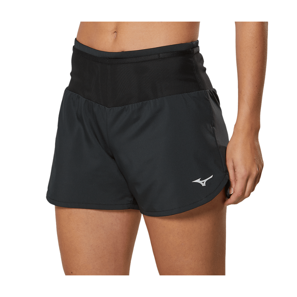 Mizuno Clothing Mizuno Women's Multi Pocket Short in Black SS25 - Up and Running