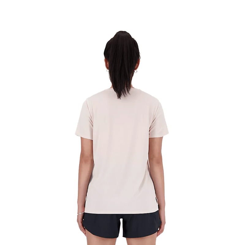 New Balance Clothing New Balance Women's New Sport Essentials Short sleevedTee - Pink SS24 - Up and Running