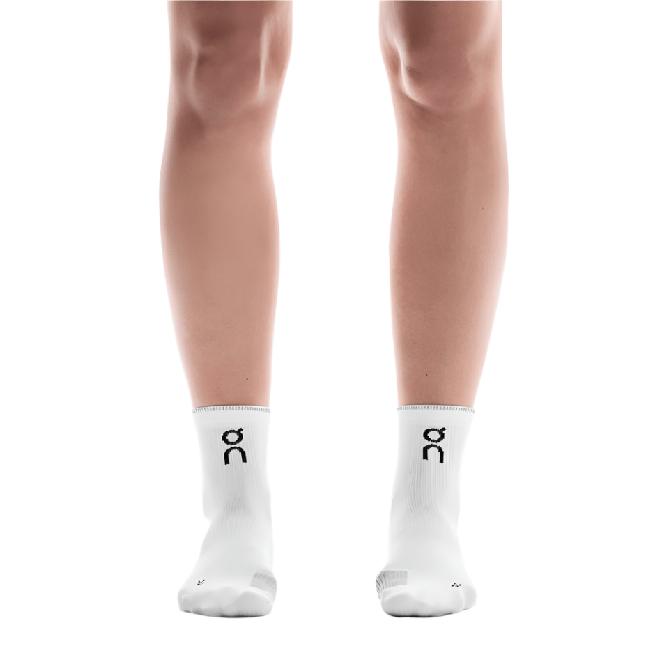 On Accessories White/Glacier / XS On Unisex Performance Run Sock Mid Rise SS25 - Up and Running