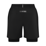 Pressio Clothing Pressio Men's Elite 2 in 1 Short in Black/Silver SS24 - Up and Running