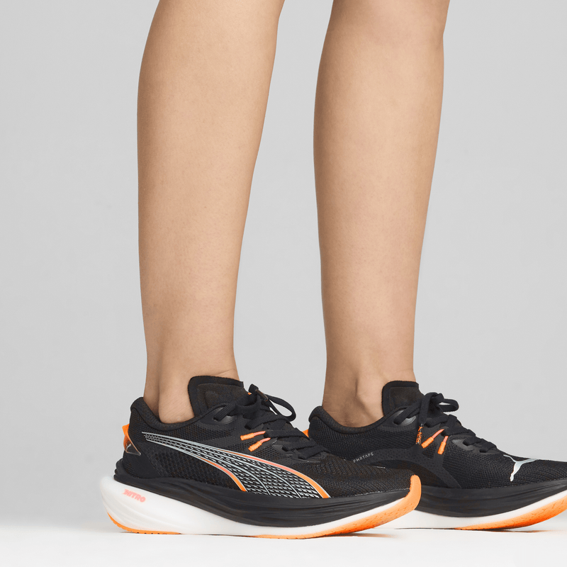 Puma Shoes Puma Deviate Nitro 3 Women's Running Shoes AW24 Black/Sunset Glow/Sun Stream - Up and Running