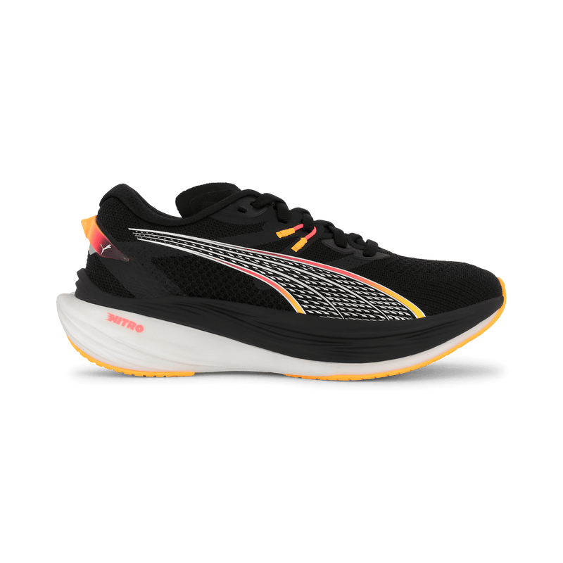 Puma Shoes Puma Deviate Nitro 3 Women's Running Shoes AW24 Black/Sunset Glow/Sun Stream - Up and Running