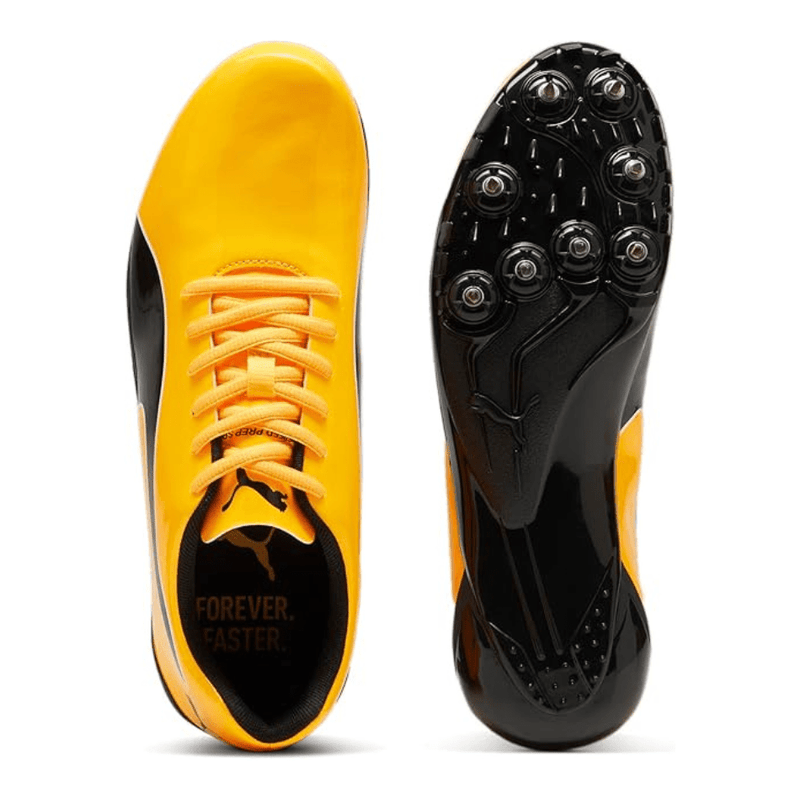 PUMA Shoes Puma Men's EvoSpeed Sprint Prep 3.5 Running Shoes in Sunstream/Puma Black/Puma White SS25 - Up and Running